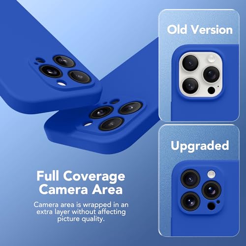 Image of Magnetic for iPhone 13 Pro Max Case, Compatible with MagSafe, [Full Camera Protection][Screen Protector] Silicone Shockproof Protective Phone Case for iPhone 13 Pro Max 6.7 inch, Klein Blue
