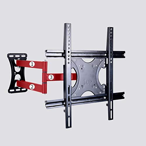 Support mural universel TV orientable inclinable avec support d'étagère rotatif