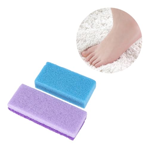 minkissy 2 Piezas Piedra Pómez Desmaquillantes Cuidado Calloso Quitaesmalte Gel Depurador Corporal Exfoliante Esponja Alfombrilla Para Fregar Los Pies Cepillo Para Pies Limpiador
