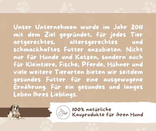 Kauknochen gepresste Rinderhaut 15 cm Hundeknochen Hundefutter Kausnack Rind (30 Stück)