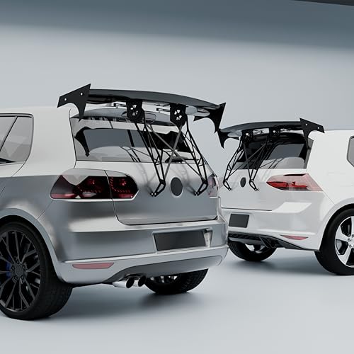 NARPES Rear Tailgate Window Roof GT Racing Spoiler Wing Hatch Mount Hatchback Compatible with Volkswagen VW Golf GTI R MK 4 5 6 7 8 IV V VI VII VIII