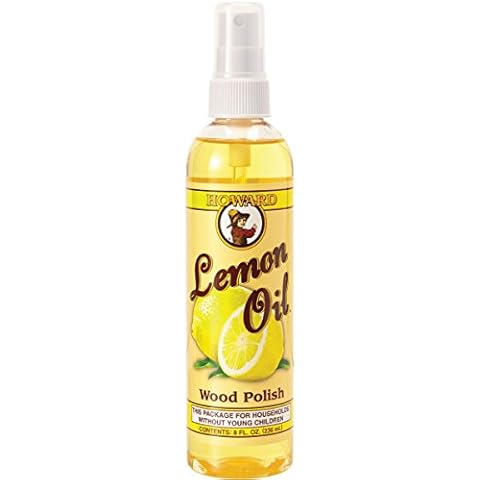 Howard Lemon Oil Furniture Polish Spray Cleaner for Wooden Items Using Real Citrus Oils 236ml Cover