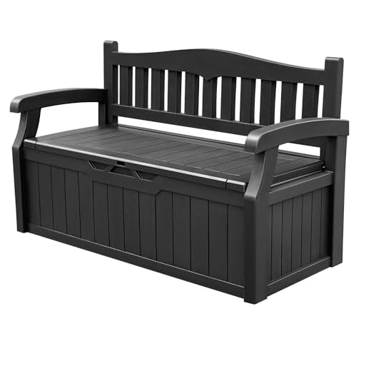 Lockable 80 Gallon Storage Bench Box