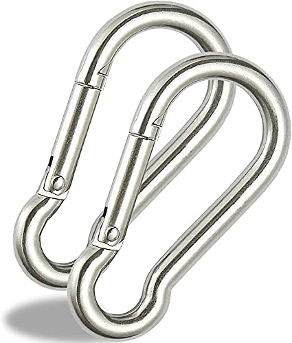 KsPups Heavy Duty Stainless Steel Carabiner Snap Hooks – Saf...