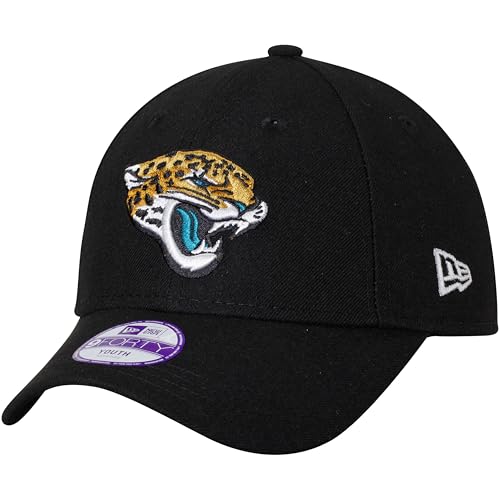New Era NFL Kids Youth 8-20 The League 9FORTY Adjustable Hat Cap - One Size (US, Alpha, One Size, Jacksonville Jaguars - Black)