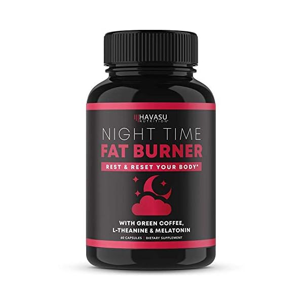 Havasu-Nutrition-Night-Time-Fat-Burner-Metabolism-Booster-Appetite-Suppressant-Sleep-Supplement-to-Support-Weight-Loss-60-Weight-Loss-Supplement-Pills-for-Men HAVASU NUTRITION Night Time Fat Burner Metabolism Booster | Appetite Suppressant & Supplement to Support Weight Loss | 60 Weight Loss Supplement Pills for Men