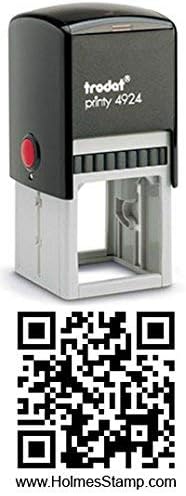 QR Code Rubber Stamp - Personalized QR Code Stamp
