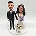 Custom Bobblehead Wedding Gifts for Couples Personalized Handmade Clay Figurine Groom Bride Statue, Fully Customizable Sculpture Doll Decor Wedding Cake Topper