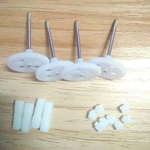 Replacement Part For 8PCS Motor Gears Plastic Gear + 4PCS Main Gear/Big Gear With 4PCS Gear Shaft Sleeve For X5C X5 X5C-1 RC Quadcopter