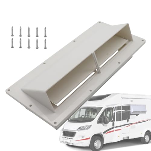 RV レンジフードベント - ストーブ排気カバー、耐久性のある ABS 素材、防雨ロッククリップ |クリエイティブ外部ベントの交換キャンピングカートレーラーキャンピングカー空気循環屋外保護