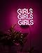 Neon Signs Girl Girls Girls Girls Neon Signs Girl Wall Decor Neon Light Sign Led Sign for Bedroom Neon Words Cool Art Neon Sign Cute Neon Lamps Home Room Beer Bar Custom Red Neon Wall Light 12