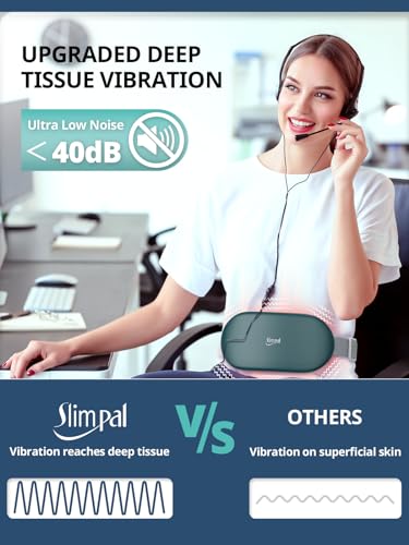 Image of Slimpal Heating Pad for Period Cramp, Plus-Sized Electric Heating Pad, Menstrual Period Cramps Heat Belt Pain Relief, 3 Timer Auto Off Setting, Dark Green