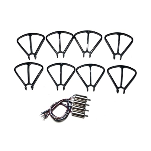 Protection hélice moteur drone V30 robuste, pack 8pcs de rechange noir