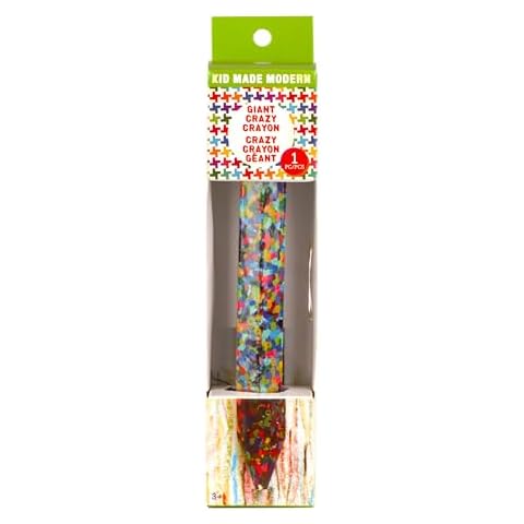 Kid Made Modern Giant Crayon for Toddlers & Kids Ages 3+ - Coloring Non Toxic Big Jumbo Crayon with 64 Colors - Thick & Easy Grip Large Crayon for Classroom Kindergarten or Preschool (1 Pack) Cover