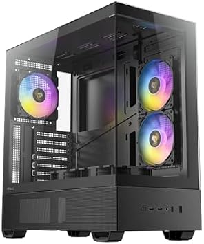 Antec CX705 ARGB Mid-Tower ATX Oyun Kasas , Siyah, 270  Panoramik Temperli Cam, 5x120mm PWM ARGB Fan Dahil, 360mm Radyat r Deste i