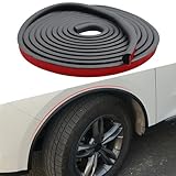 20Ft Car Wheel Arch Trim, Car Wheel Eyebrow Anti-Collision Strip Self Adhesive Rubber Wheel Eyebrow Protector for Most Car Fender Flare Edge Trim （1.8cm）