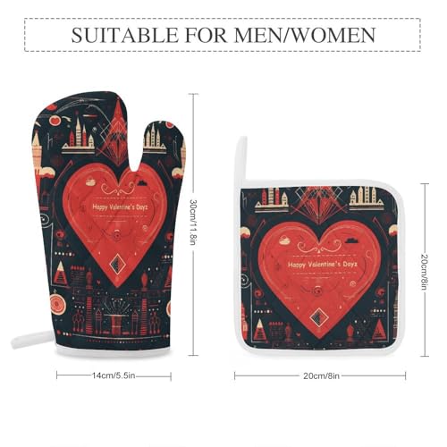 Gants de cuisine anti-brûlure Disco étanches et anti-glisse pour le four