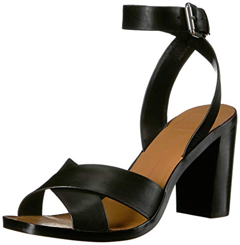 Dolce Vita Women's Nala Sandal, Black Leather, 8 M US