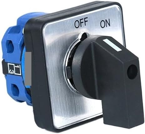 SZW26/LW26-20 20A 660V ON OFF 2 Positions 1 P 4 Screws Rotary Changeover Cam Switch 64X64mm Panel ZCKHNQOP