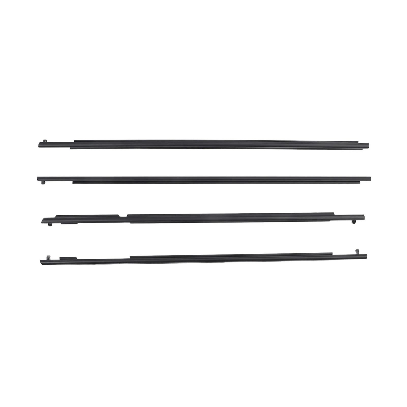 Mltlkppvng Black Car Seal Strip Car Door Window Weatherstrip Sealing Belt Molding Trim Set 75711-60072 For Toyota For Land Cruiser Prado 150 Series 2010-2020