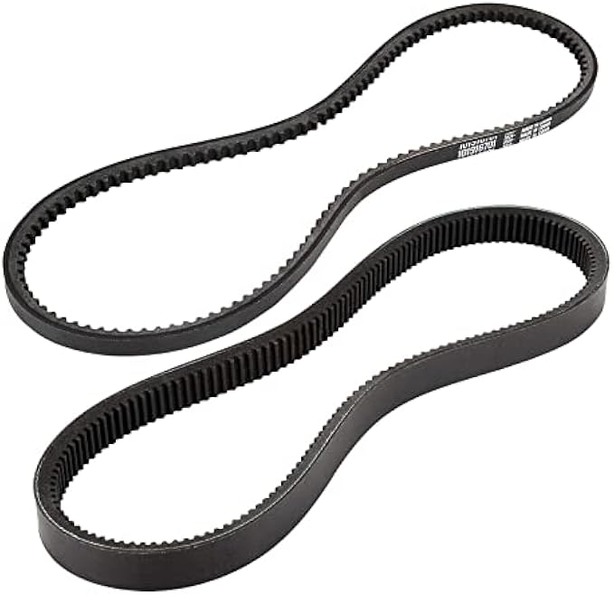 10L0L Clutch Drive Belt & Starter Generator Belt Kit for Club Car DS 1997-up, Club Car Precedent 2004-up Gas Golf Cart, Replace OEM 101916701 1016203