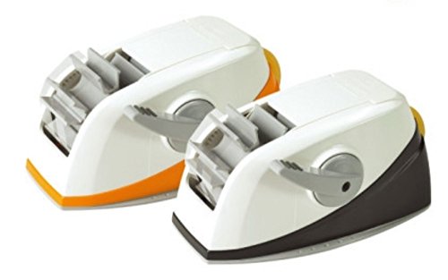 3M Desktop Dual_2 Acrylic Sticky Tape Dispenser Core, Self_Auto Cutter Tape Holder (Orange)