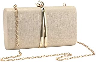 UBORSE Womens Evening Clutch Bag Elegant Envelope Handbag Gold Cocktail Wedding Party Bridal Bag