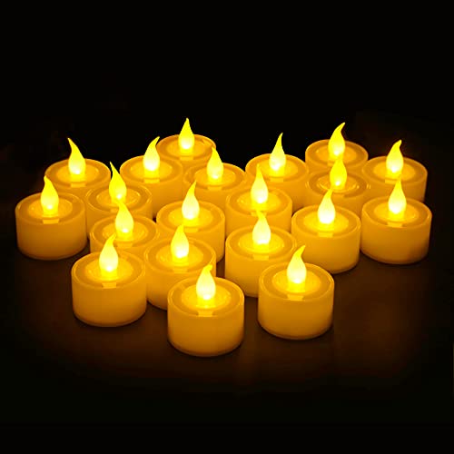 Furora LIGHTING LED Tea Light Candles - Battery-Powered Illumination for Home Decor