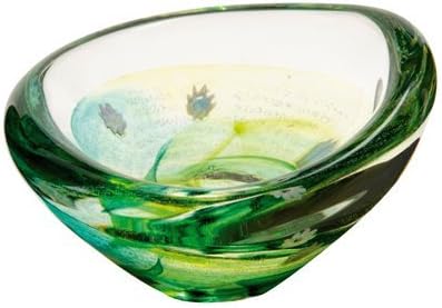 Caithness Glass Crystal Emerald Raindrops Dishes, Clear/Green