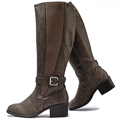 Luoika Women's Extra Wide Calf Knee High Winter Boots - Perfect for Wide Widths