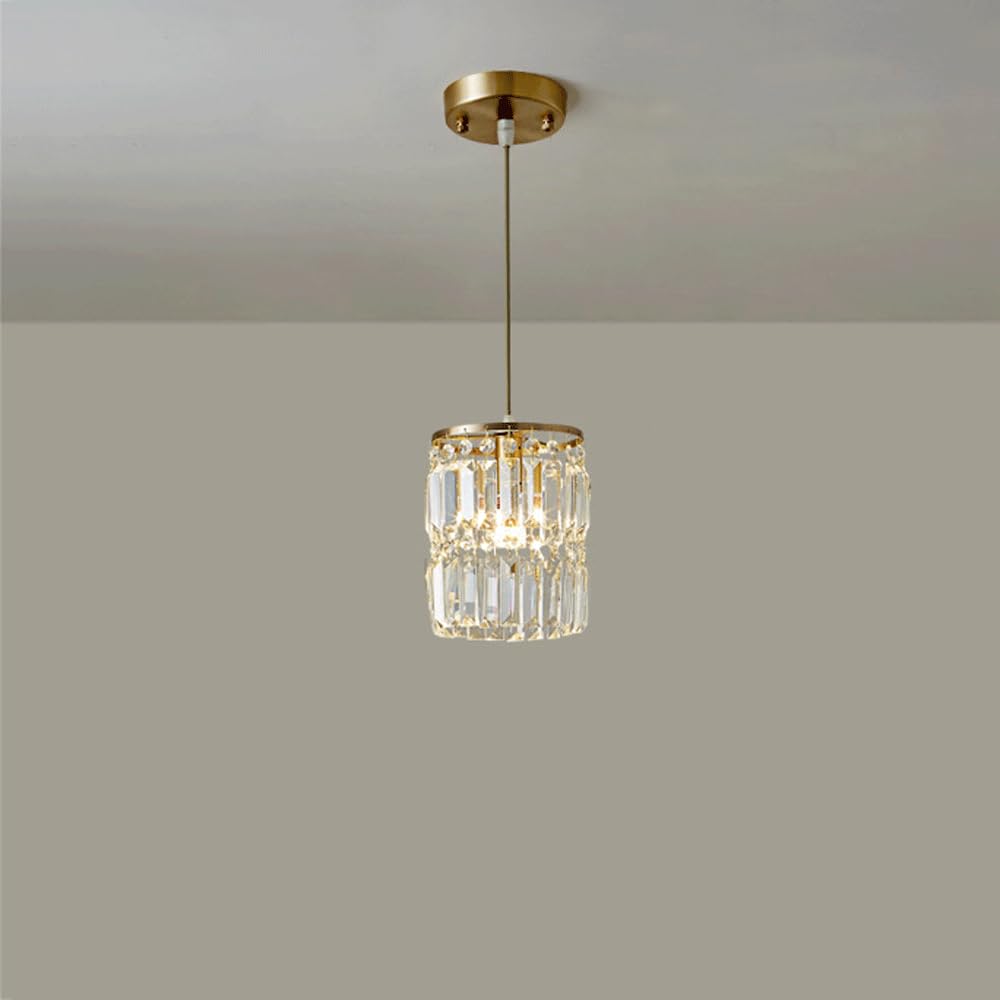 Lámpara colgante de cristal E14 para un pasillo elegante y balcón acogedor