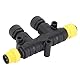 Für NMEA 2000 2-Port-T-Stecker, T-Stecker Für Lowrance Simrad B&G & Navico Networks, 5-poliger Wasserdichter IP67-Backbone-Abzweigkabel-T-Stecker, Marine-Netzwerkzubehör