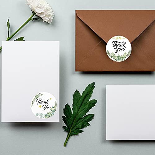 1500 Pcs Thank You Stickers 1.5 Inch Greenery Labels Stickers For Wedding Envelopes, Small Business, Bakeries, Handmade Goods #TOP3