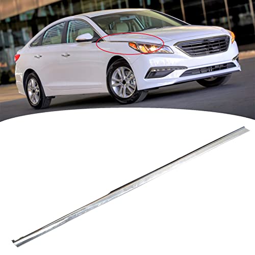 Image of Car Molding Chrome Trim Front Right Replacement for 2015-2017 Sonata 87772-C1000