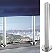 Balustradenpfosten aus Sicherheitsglas für Decks, Veranda und Gartenzaun, 100 cm hoch, kompatibel mit Glas, Kunststoff, Holz und PVC-Platten, hochtemperaturbeständig