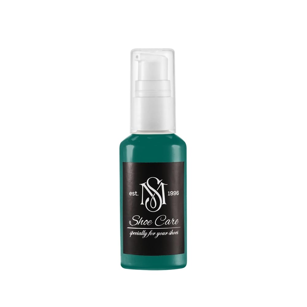 Lederbalsam - NCS S 5040-B60G Schwarzes Bohnengrün - Geschmeidigkeit & Farbaktivierung für feine Glattlederwaren von MAVI STEP - 1.70 fl oz / 50 ml