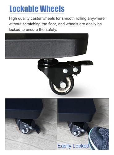 Soporte móvil para TV de 40-75 pulgadas con ruedas y almacenamiento miniatura 5