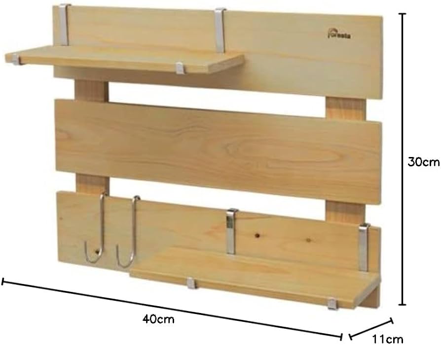 Amazon.co.jp: 【幅40cm×3段タイプ】 すのこ 壁掛け 壁面収納 壁に Amazon.co.jp: 【幅40cm×3段タイプ】 すのこ 壁掛け 壁面収納 壁に