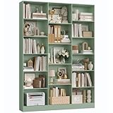 Meilleure capacité de charge et stabilité : Bibliothèque etagere rangement est fabriquée en panneaux de particules avec revêtement en mélamine et la surface est facile à nettoyer. La capacité de charge de chaque étagère est d'environ 20 kg. Les trois étagères de la base surélevée de 8 cm peuvent même supporter jusqu'à 30 kg. De plus, les 2 dispositifs anti-basculement inclus et le panneau arrière renforcé augmentent encore la stabilité de l' etagere rangement