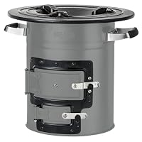BBQ-Toro Raketenofen RAKETE #2, Grau | Rocket Stove für Dutch Oven, Grillpfannen und vieles mehr | Rocketstove mit Brennholzgestell und Zuluftöffnungen | Feuerstelle für Dutch Oven – Ansicht 6