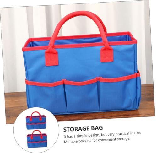 GARVALON 2pcs Oxford Cloth Garden Pruning Tool Storage Bags with Reinforced Pockets and Hand Loop Multifunctional Teacher Cosmetic Organizer Pouches for Gardening and Classroom Use - Image 7