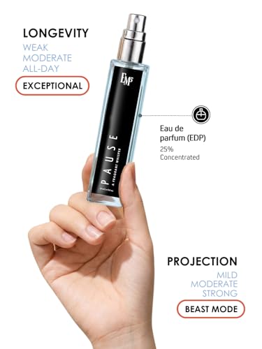 Image of EM5 Pause Perfume for Men | Aromatic Fresh Amber Fragrance | Eau De Parfum Spray | Luxury Gift for Him | 15 ml