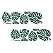 Veemoon 2 Feuilles Auto- Adhésifs Palm Feuille Stickers Stickers Decor Amovible Vert Feuille Mur Mural Stickers Auto- Adhésif Jungle Feuille Vocataire Vert Papier Peint pour La Décoration