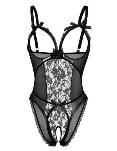 Image of Avidlove Women One Piece Lingerie Sexy Lace Babydoll Mini Bodysuit