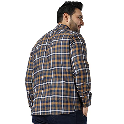 Image of Instafab Plus Men's Button Up Regular Fit Shirt for Casual Wear Modern Clothing Shirt Crafted with Regular Sleeve, Comfort Fit & High-Performance for Everyday Wear