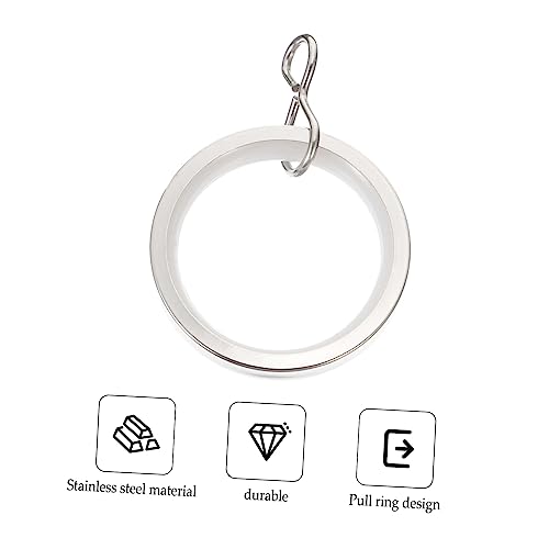 Ganchos para colgar cortinajes con anillos de fijación que evitan caídas y tirones 8
