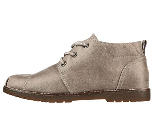 Skechers Skechers Women's Chill Lugs - Snuggle Life Ankle Booties, Taupe, 7.5