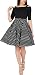Produktbild BlackButterfly Polka-Dots 1950er-Jahre Swing Tellerrock (Schwarz, 4XL)