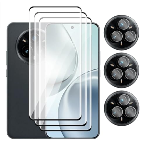 Realme 14 Pro Plus�p �K���X3D�Ȗʃt���J�o�[�X�N���[���v���e�N�^�[ �����K���X Realme 14 Pro�p �����Y�t�B����