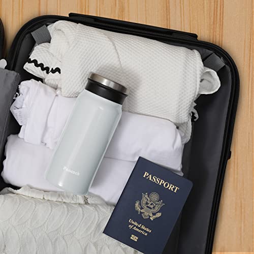 14Oz Travel Mug Stainless Steel Travel Coffee Mug Insulated Vacuum Double Wall Coffee Thermos For Man & Women, Cold & Hot Beverages Cedar Light Grey #TOP4